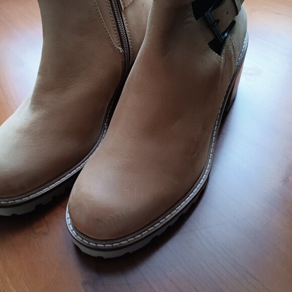 Women's Leather Buckle Boots in Tawny Tan by Seychelles - Picture 6 of 7